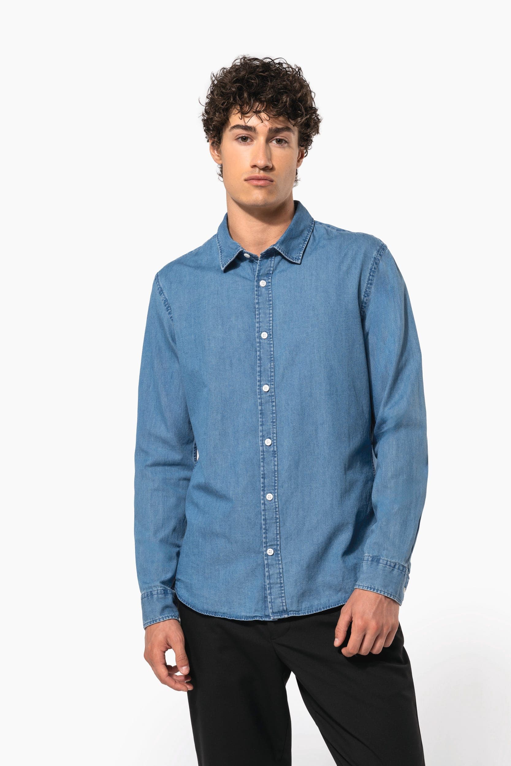 Chemise denim homme Kariban