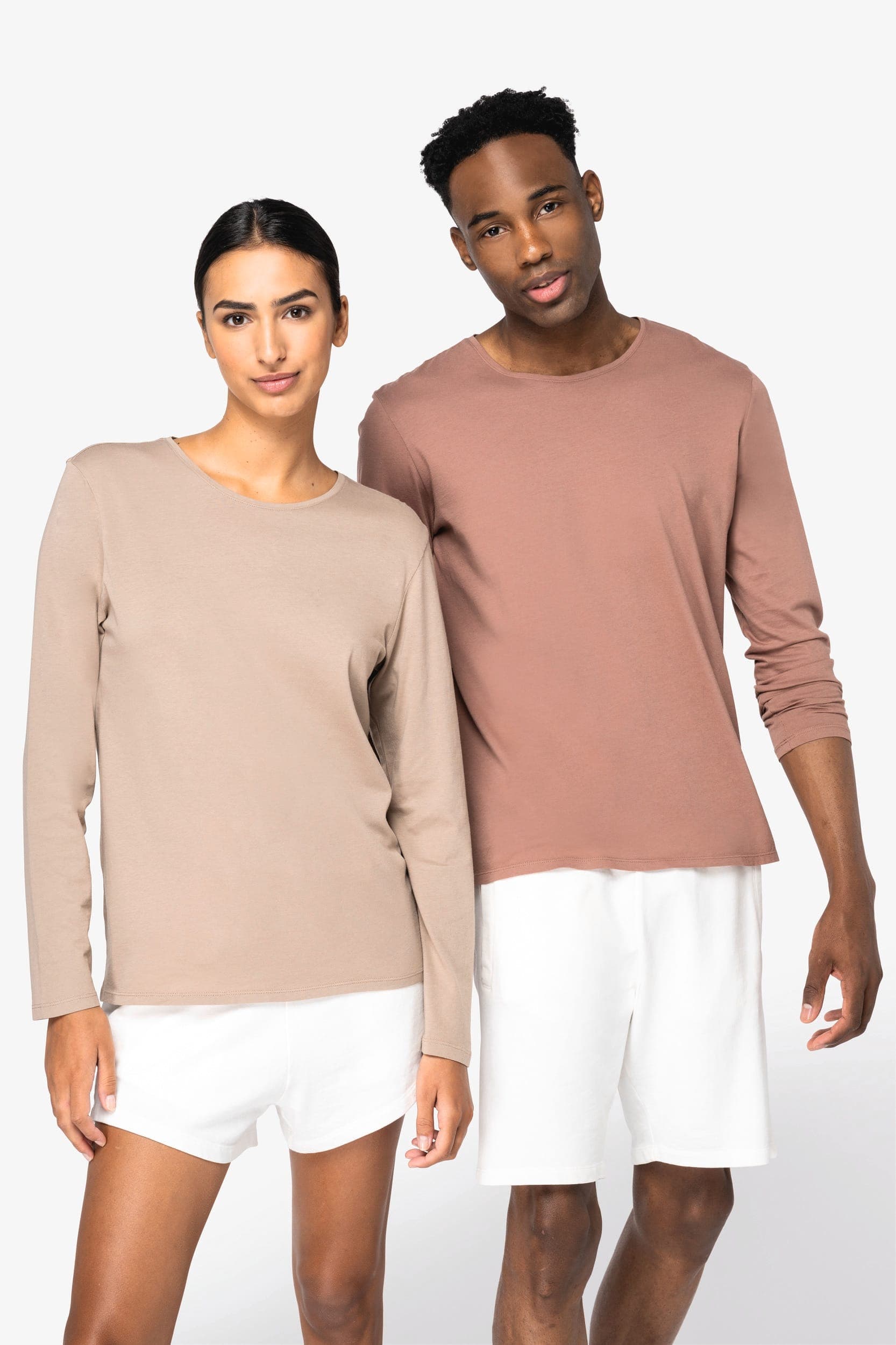 T-shirt écoresponsable délavé manches longues unisexe Native Spirit