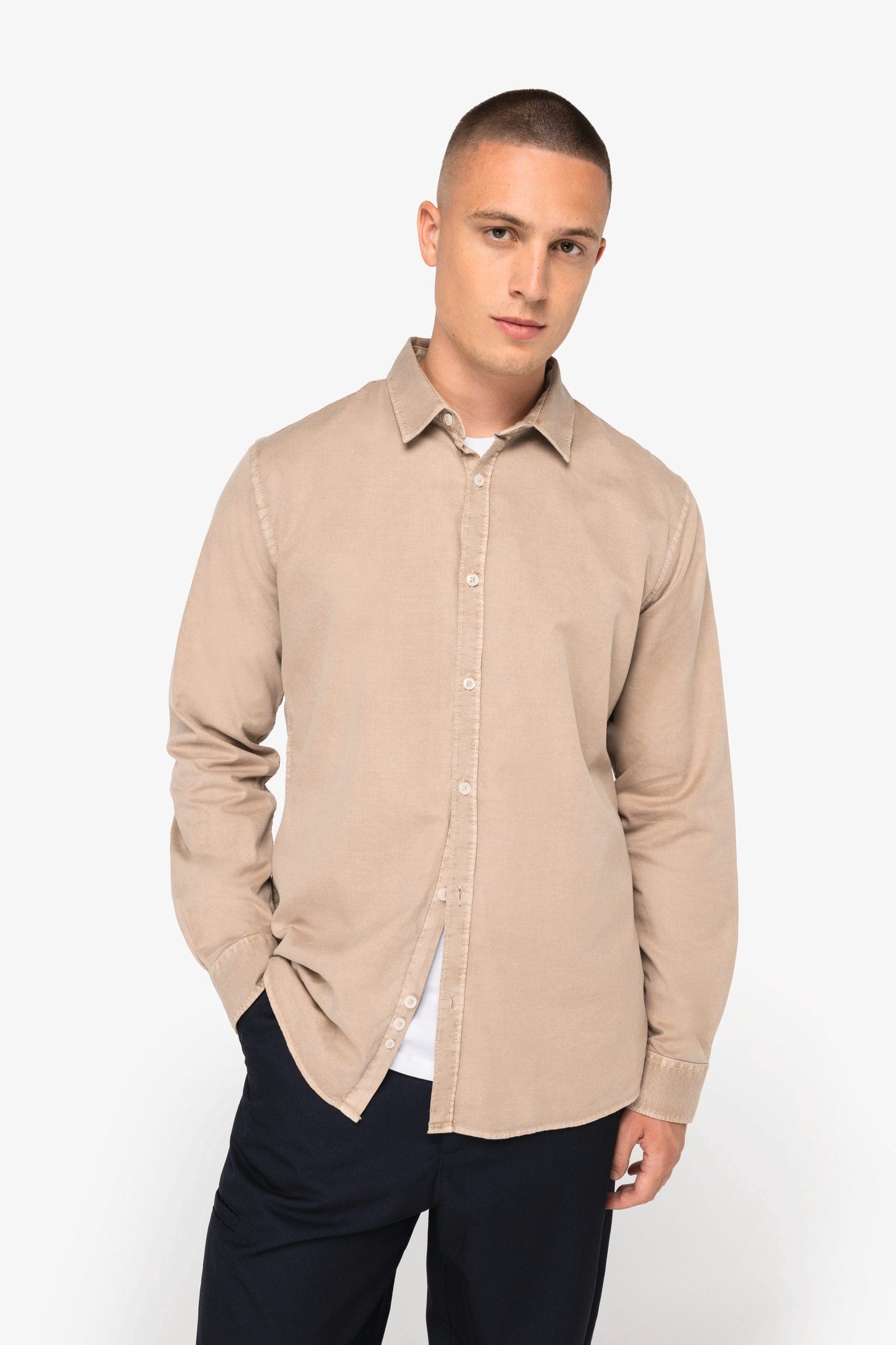 Chemise écoresponsable délavée homme Native Spirit