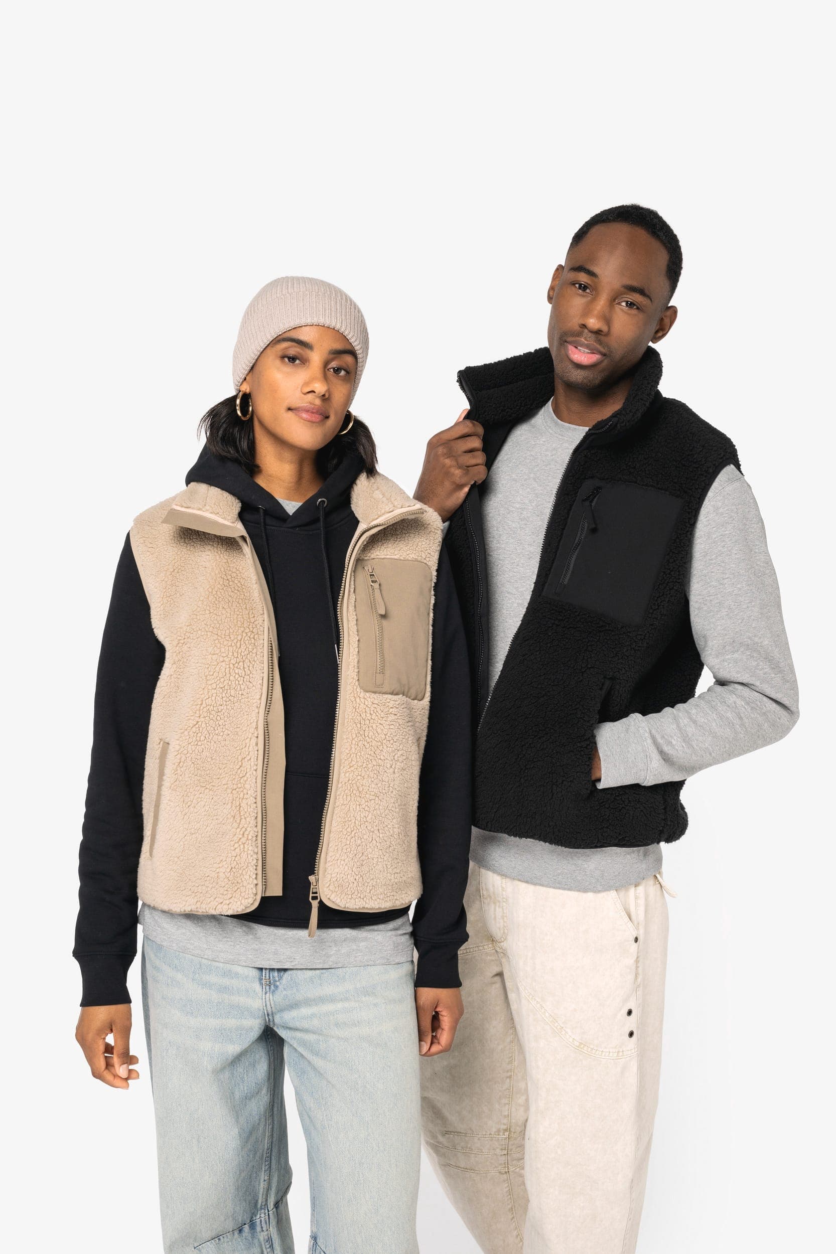 Bodywarmer écoresponsable en sherpa unisexe Native Spirit