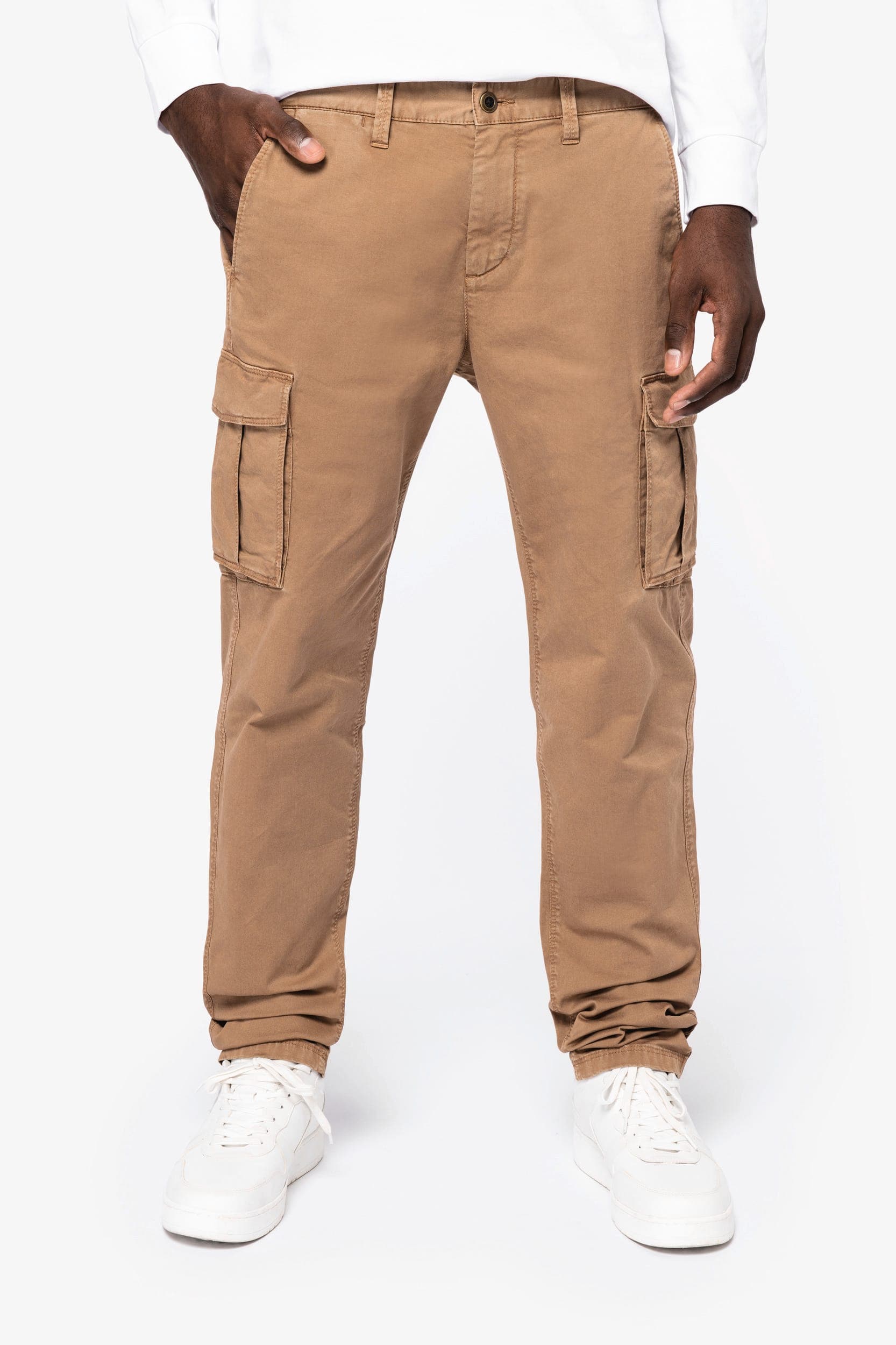 Pantalon cargo écoresponsable délavé homme Native Spirit