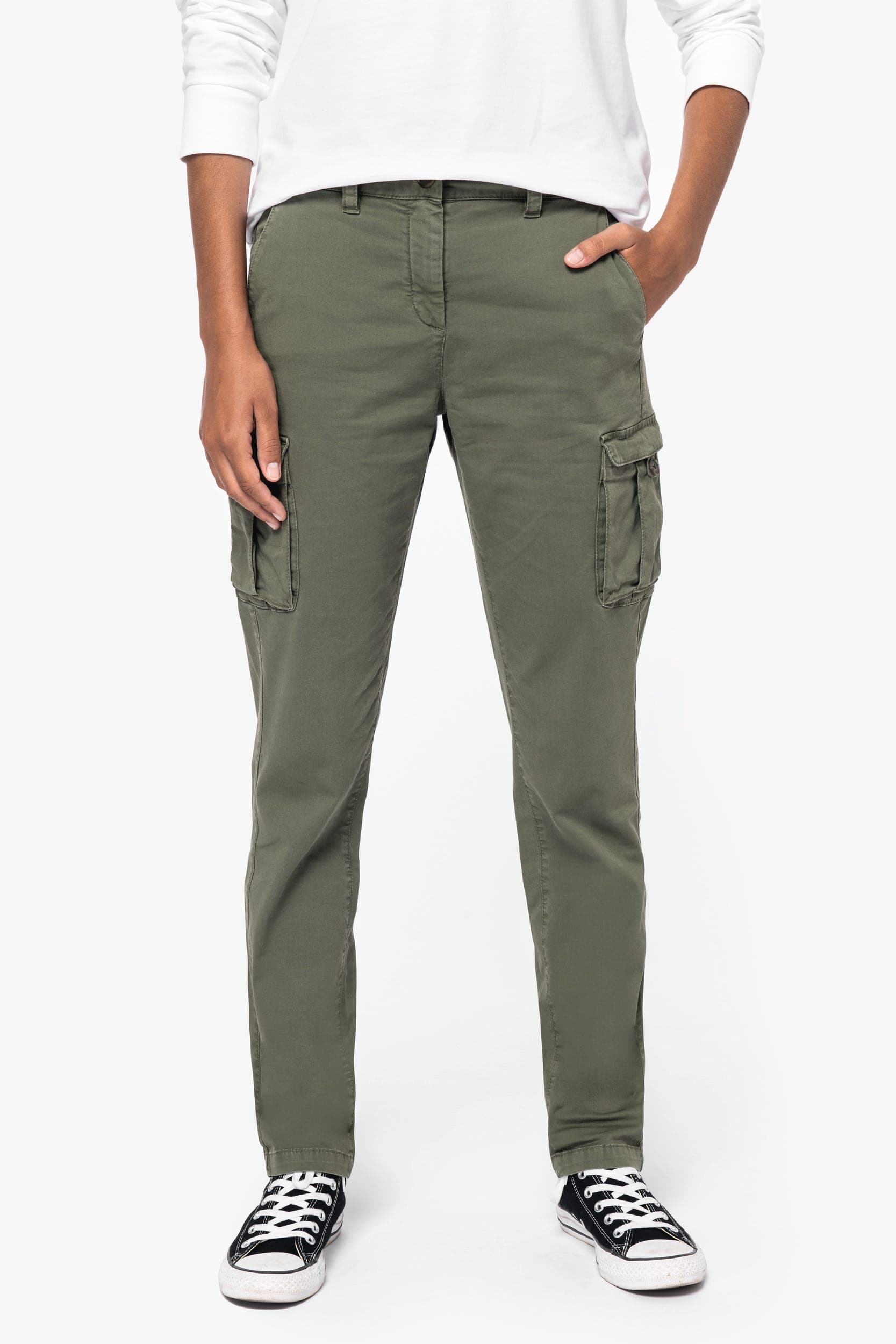 Pantalon cargo écoresponsable délavé femme Native Spirit