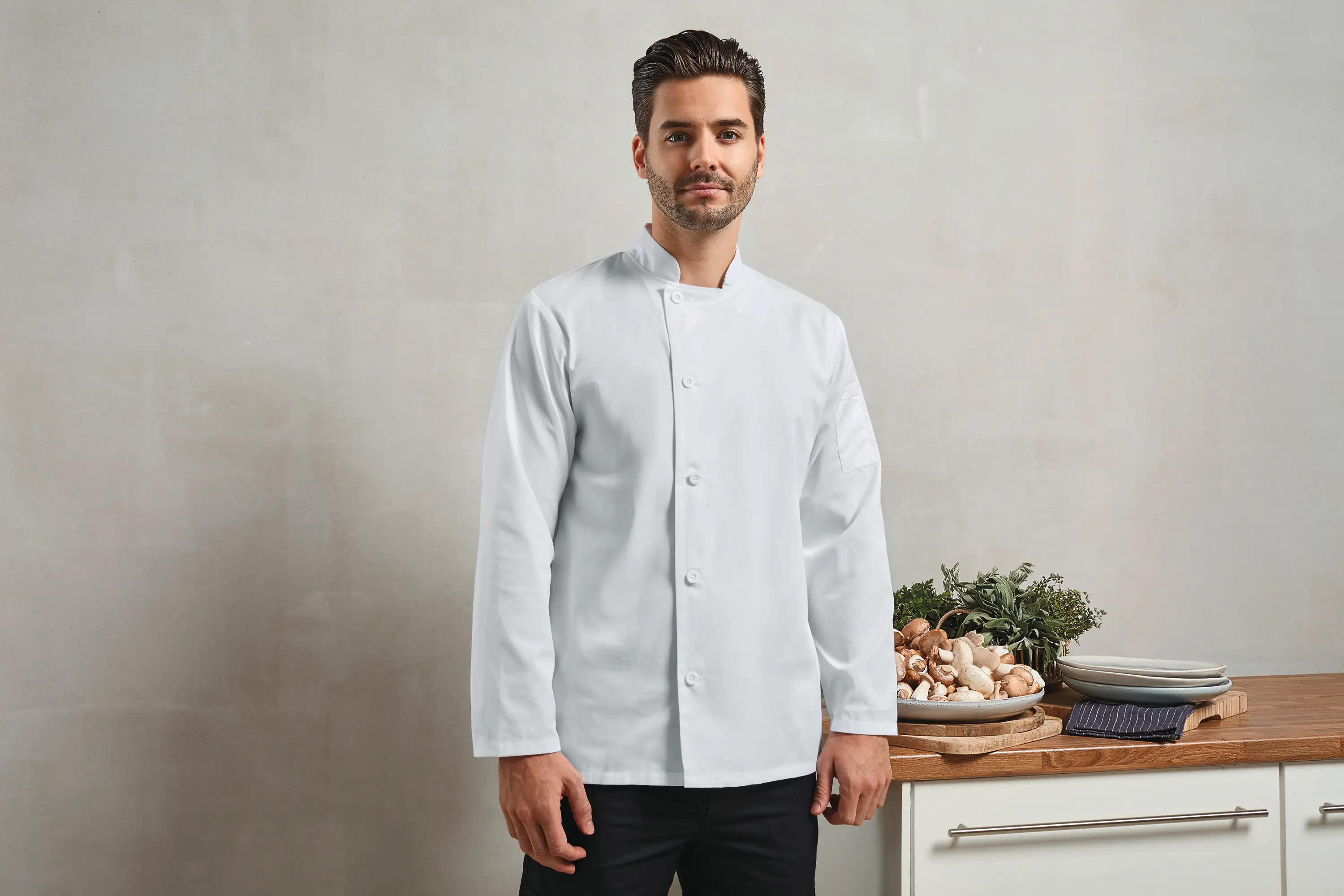 Veste chef cuisinier manches longues "Essential" Premier