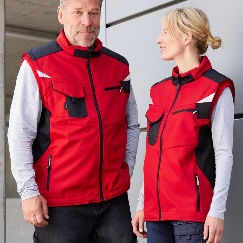 Bodywarmer de travail softshell Unisexe Daiber