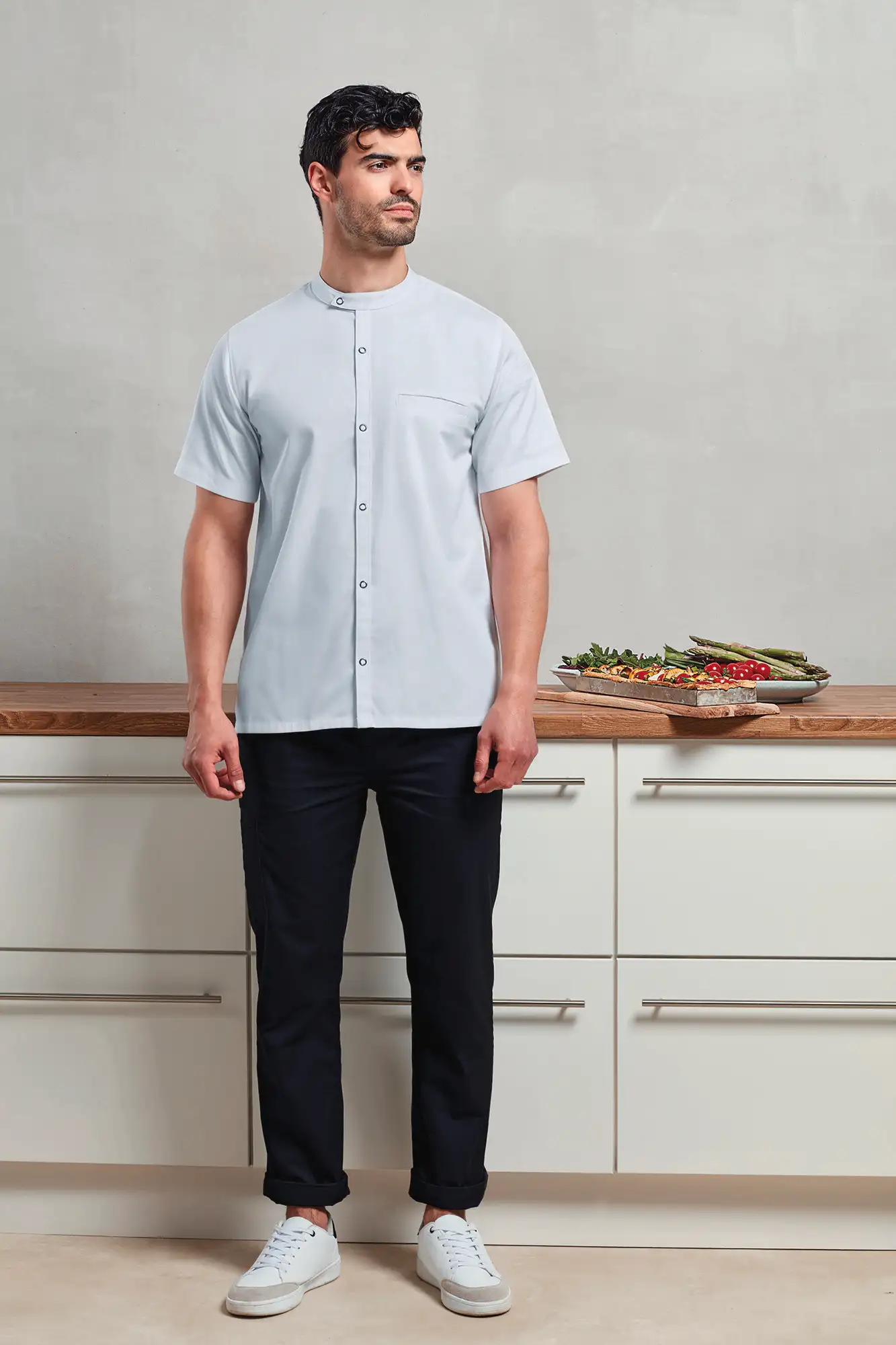 Veste chef cuisinier manches courtes Premier