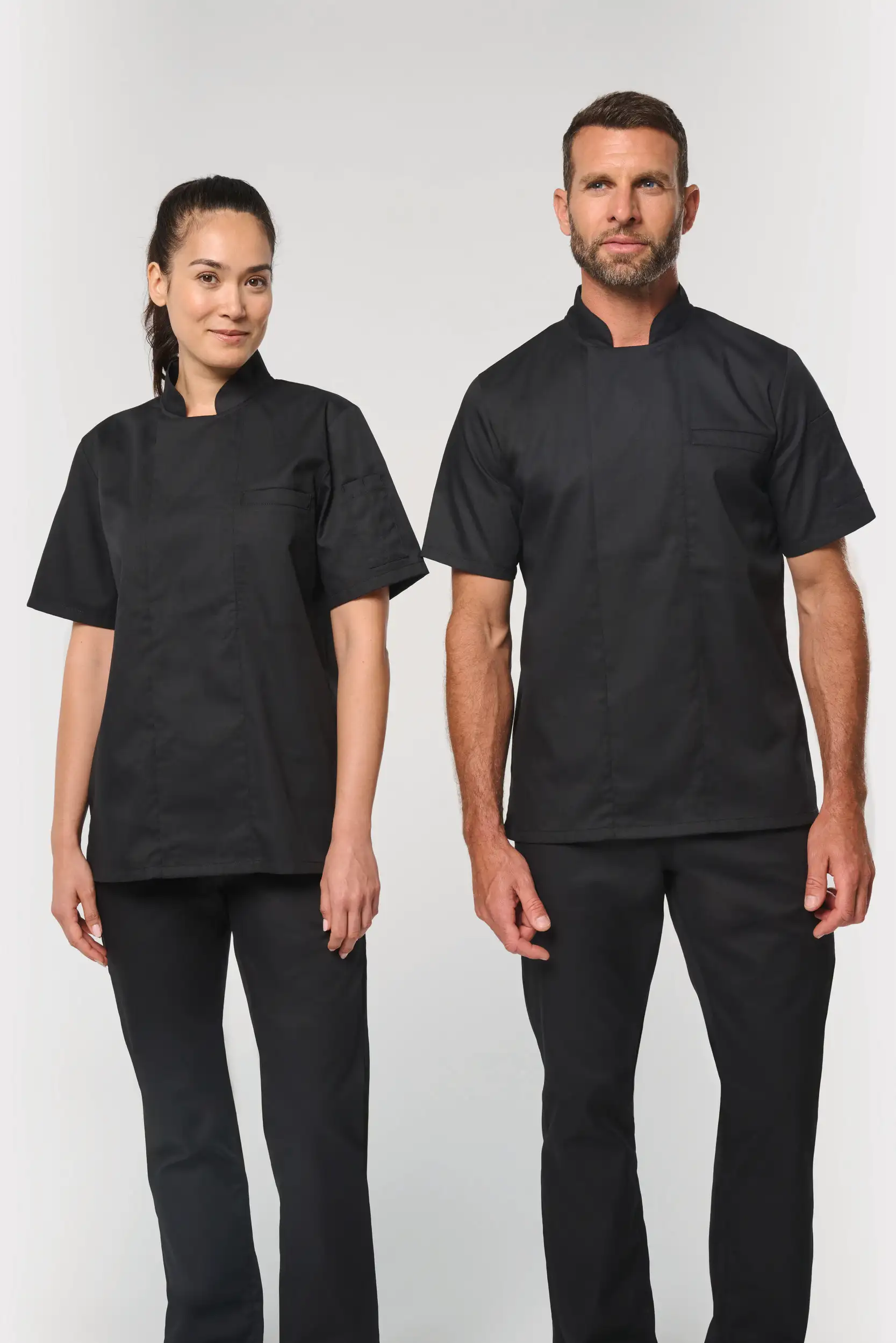 Veste de cuisine écoresponsable manches courtes unisexe WK. Designed To Work