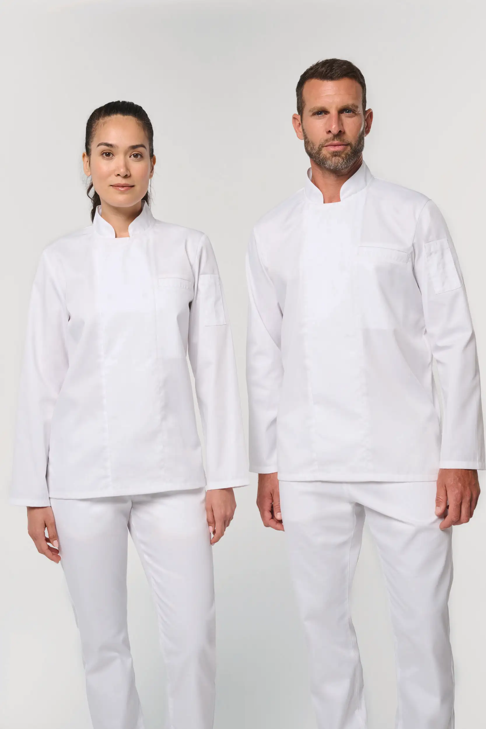 Veste de cuisine écoresponsable et respirante manches longues unisexe WK. Designed To Work